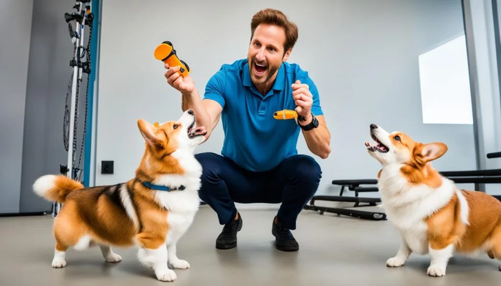 Disciplining Excited Corgis Disciplining Excited Corgis