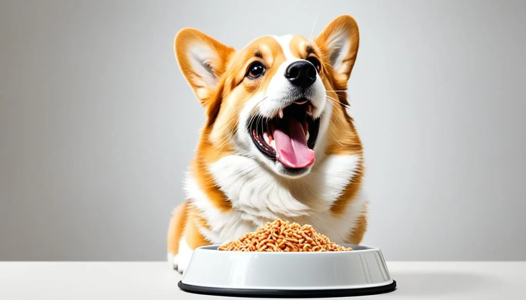 corgi howling when eating corgi howling when eating