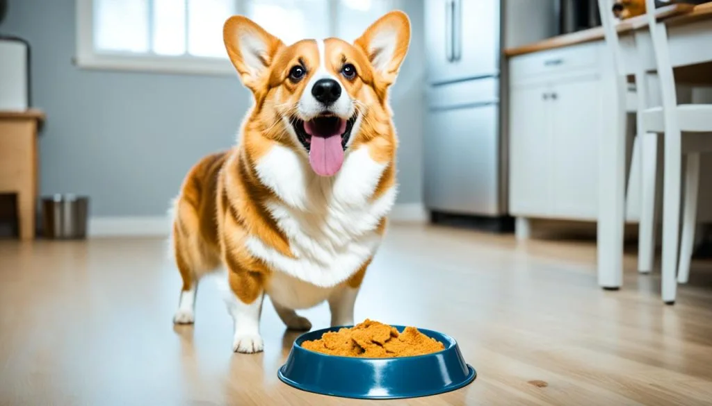 corgi howling when eating corgi howling when eating