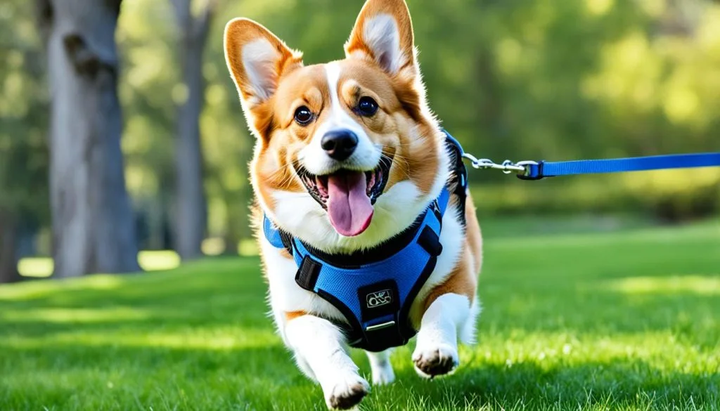 Corgi exercising Corgi exercising