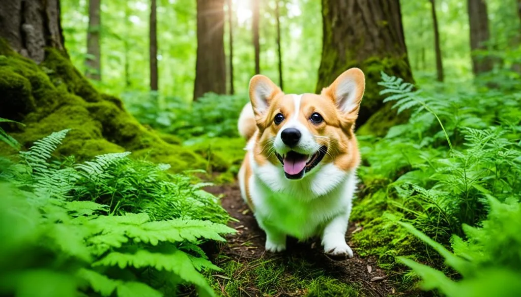 Corgi exploring different environments Corgi exploring different environments