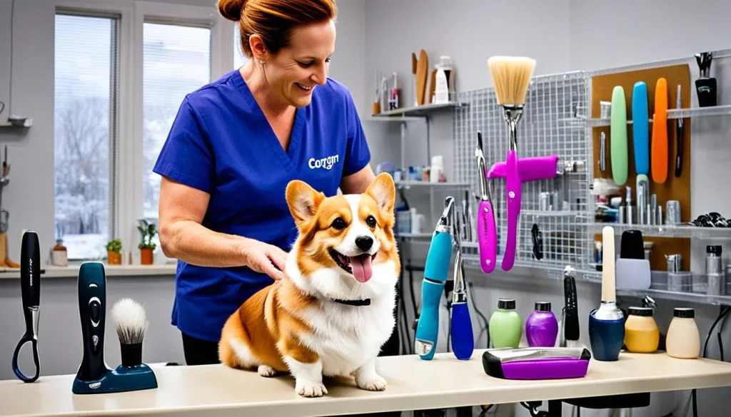 Corgi grooming training Corgi grooming training