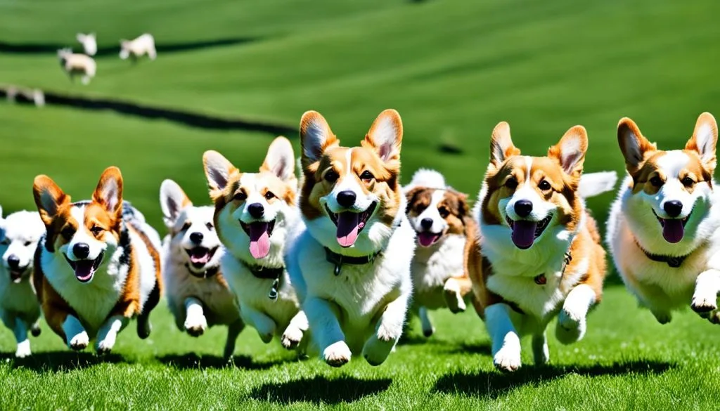 Corgi herding exercise Corgi herding exercise