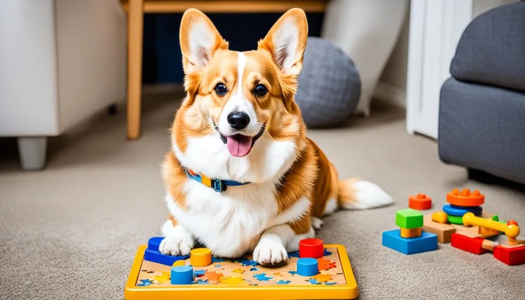 Mental stimulation in senior Corgis Mental stimulation in senior Corgis