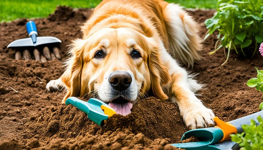dog digging dog digging