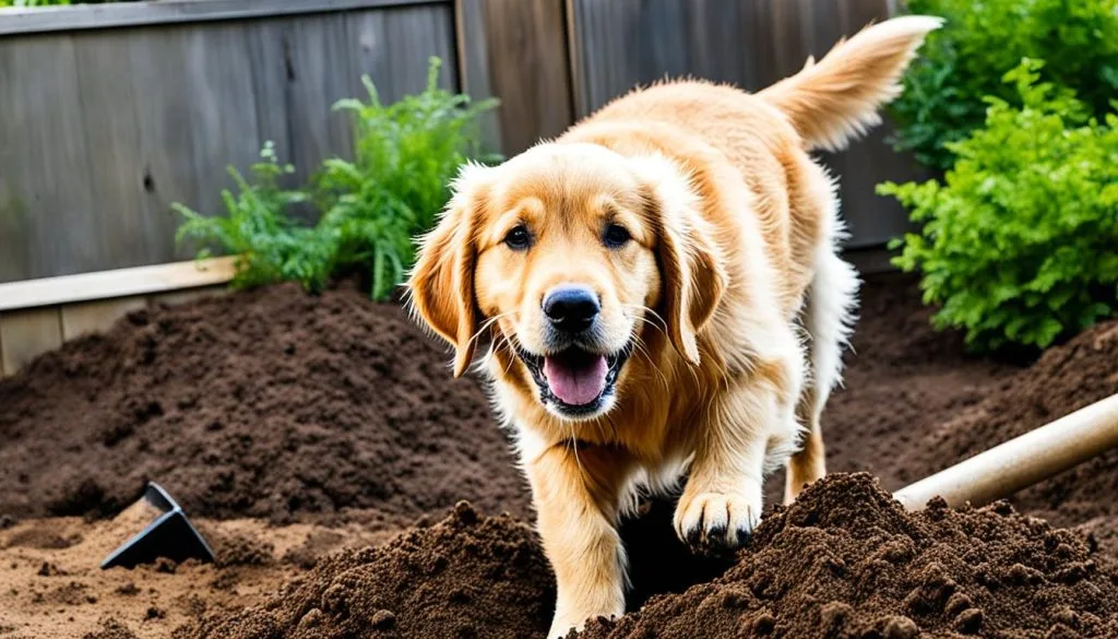dog digging dog digging