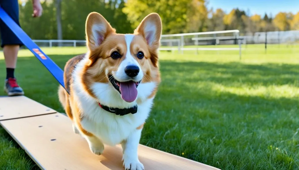 dog using a ramp dog using a ramp