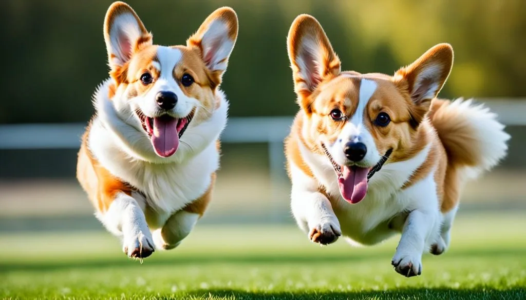 Active and Energetic Corgi