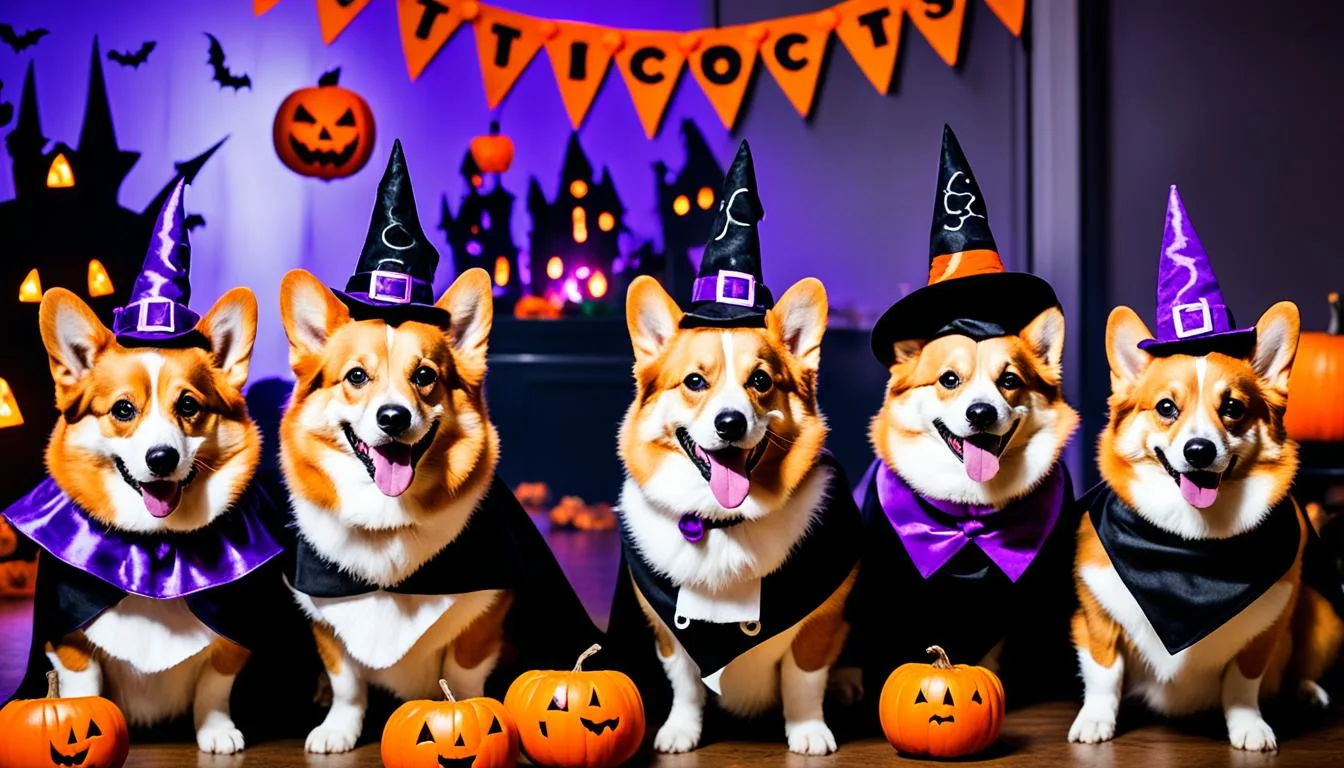 Corgi Halloween Party
