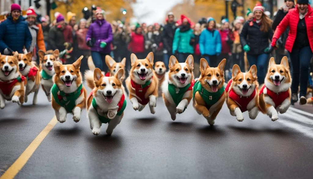 Corgi Nationals at Belmont Shore Christmas Parade