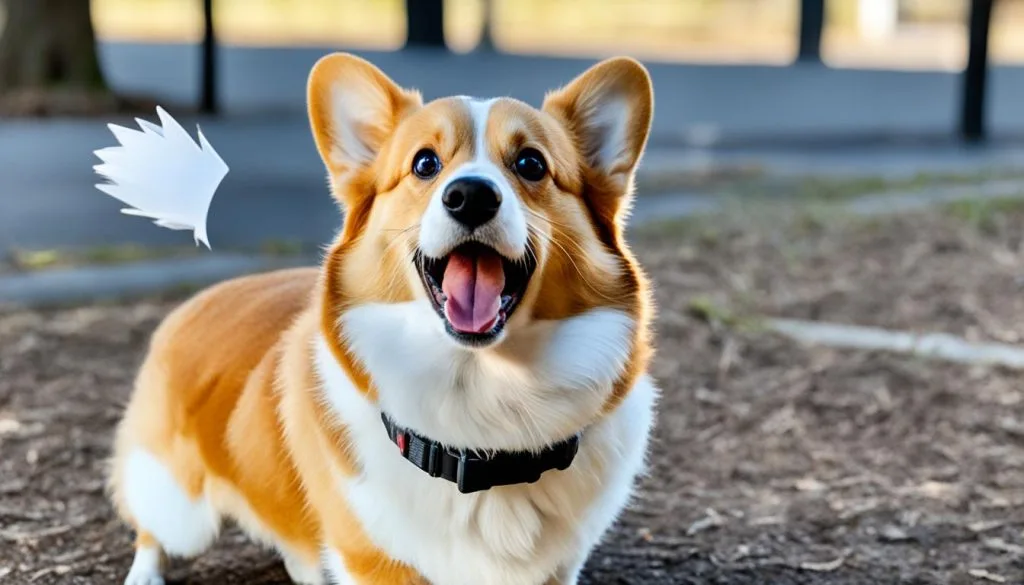 Corgi barking behavior