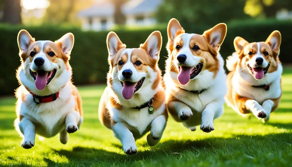 Corgi social interaction