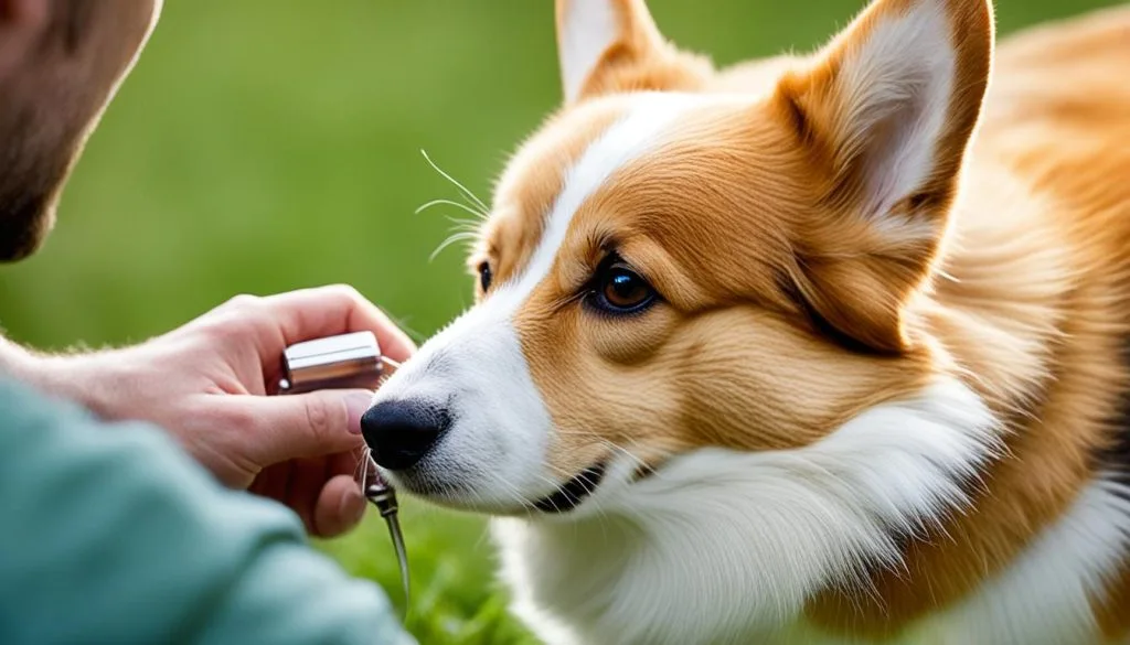 Corgi tick check