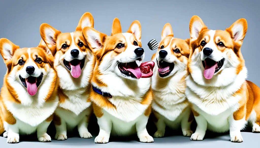 Different Corgi Growls