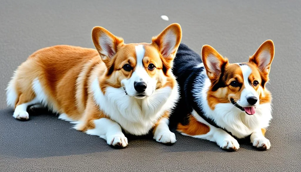Pembroke and Cardigan Welsh Corgis