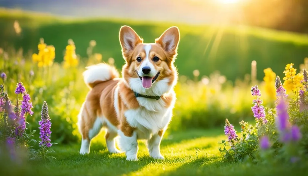 blonde corgi