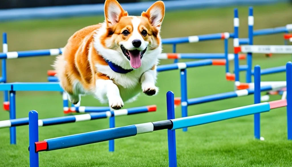 blue corgi training