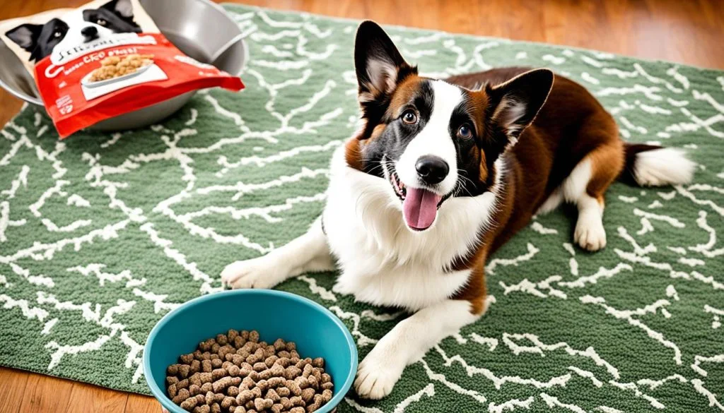 cardigan corgi feeding