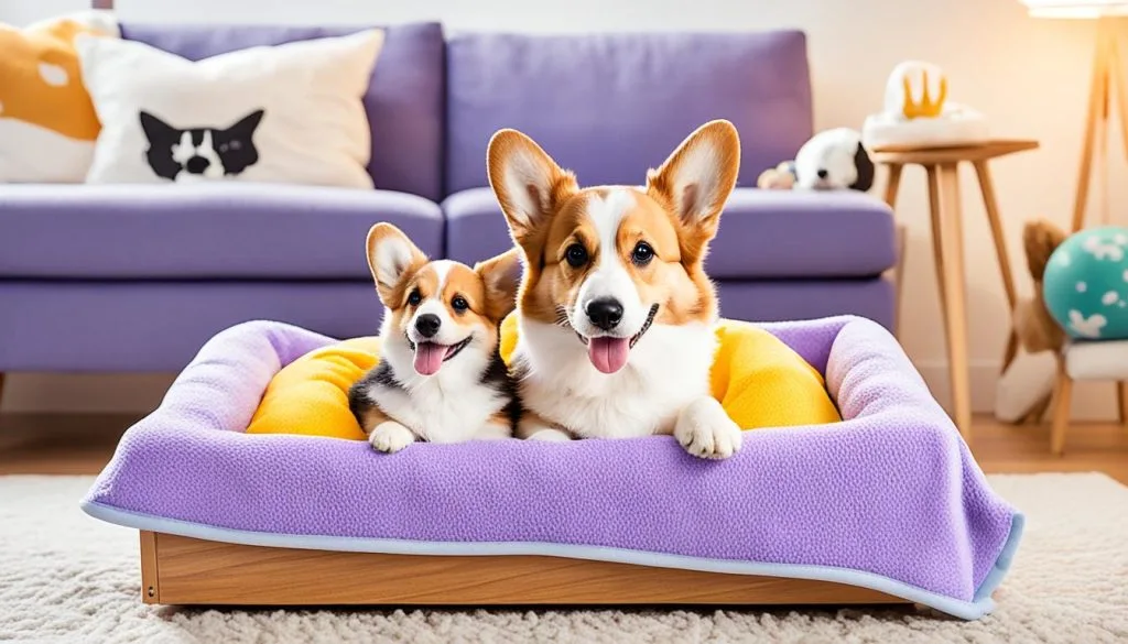 comfortable nursing environment for puppies