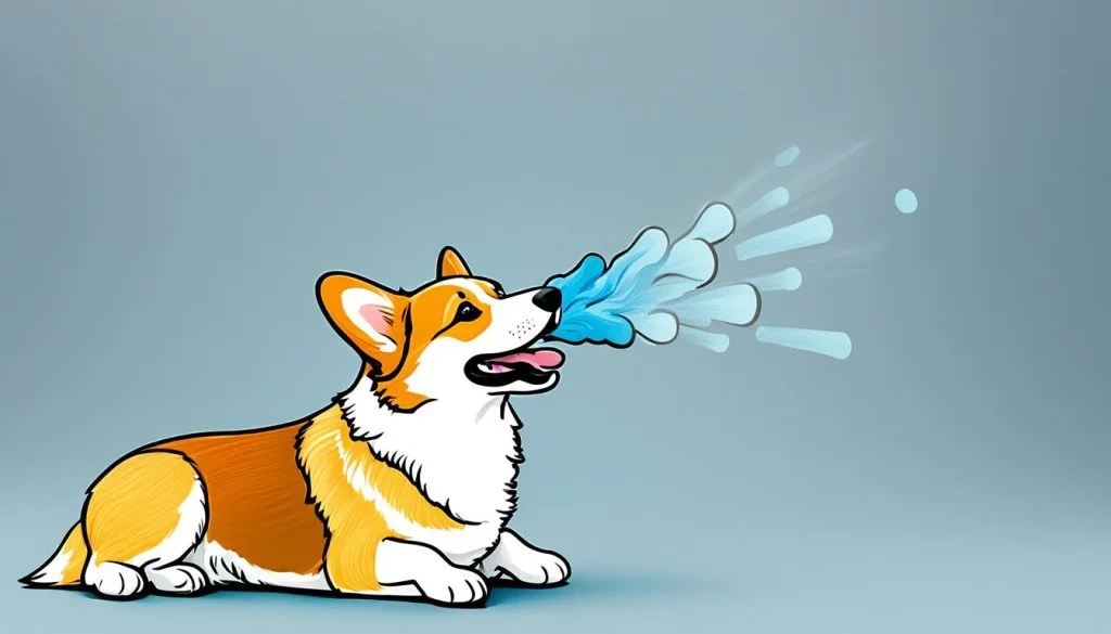corgi breathing sounds