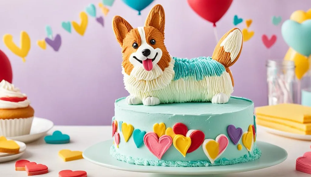 corgi cake decoration
