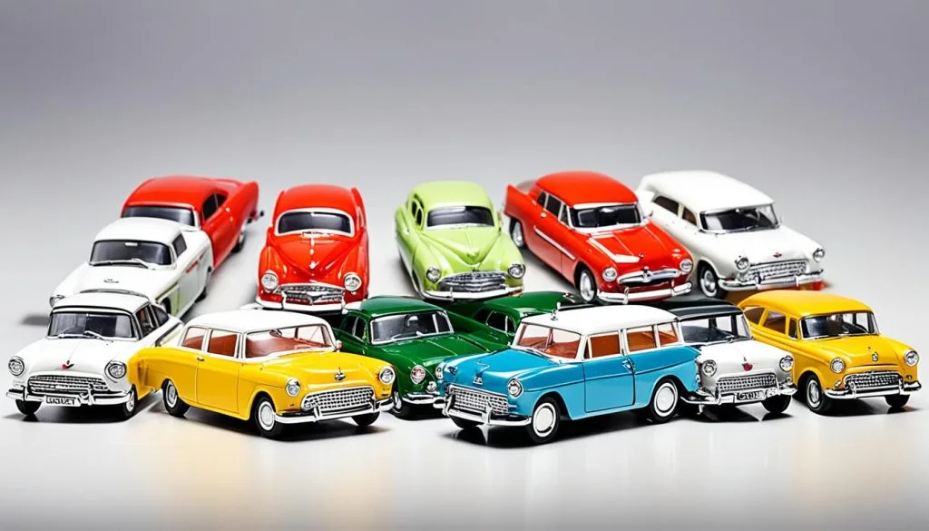 corgi diecast car sizes