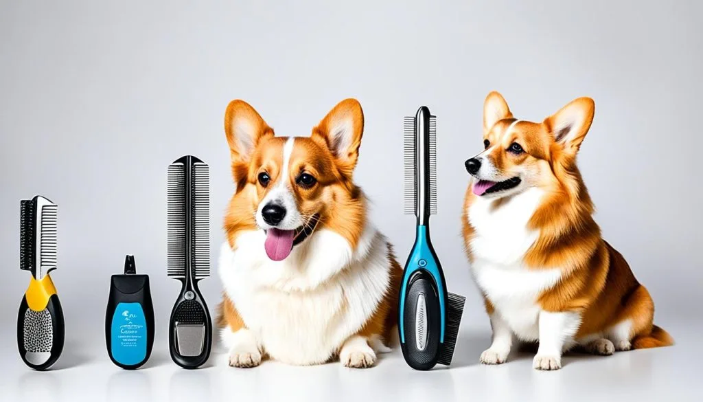 corgi grooming comb size