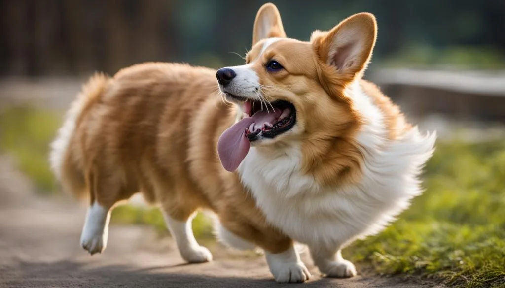 corgi growling