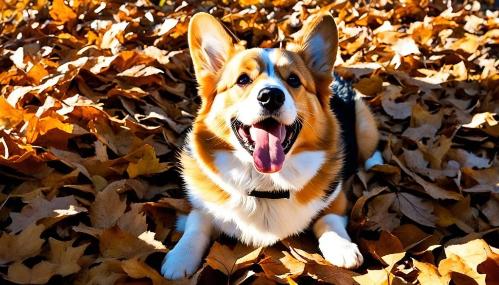 corgi grunting