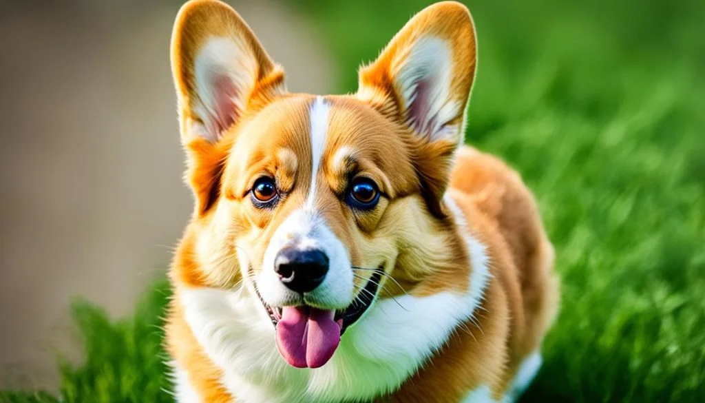 corgi grunting