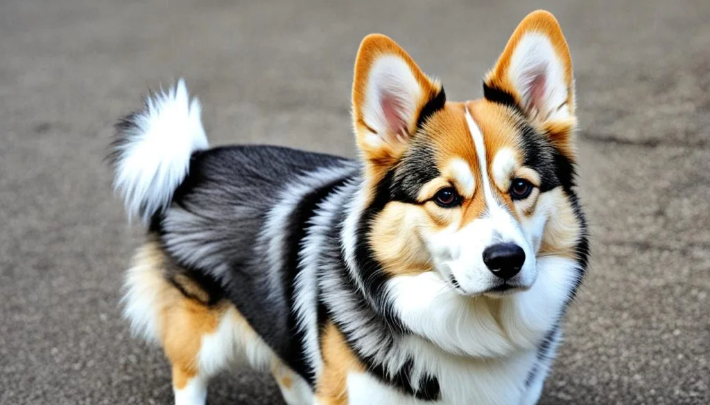 corgi husky mix coat appearance