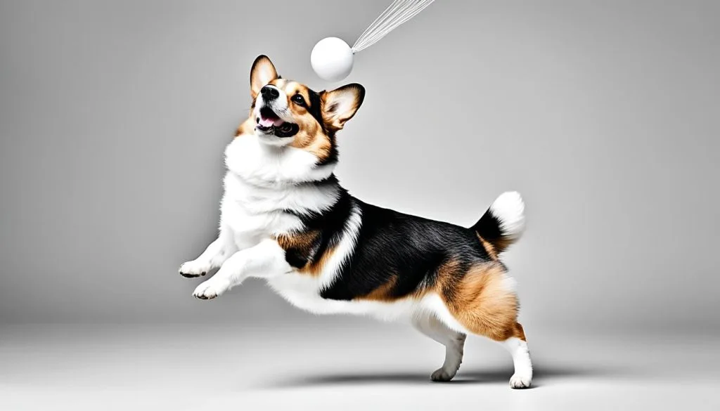 corgi in slow motion
