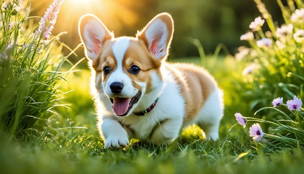 corgi puppy exposure to environment