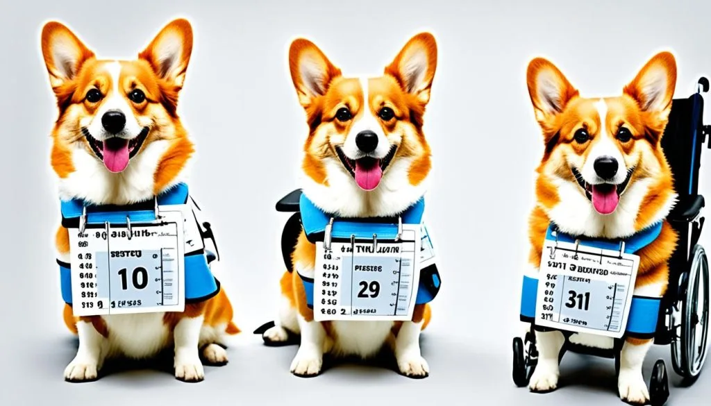 corgi wheelchair sizing