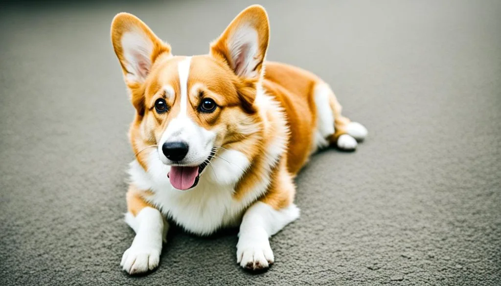 corgi whining