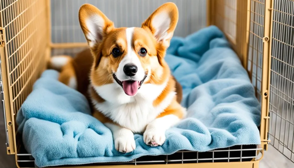 crate training tips for corgis