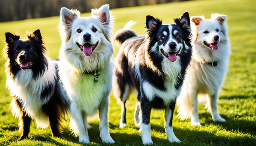 double-coated dogs