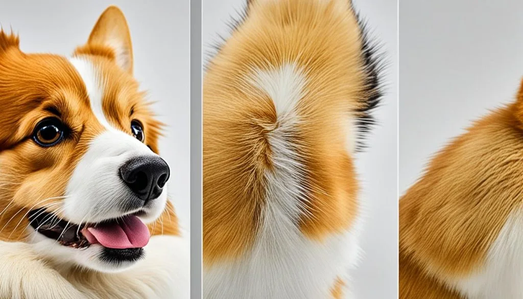 grooming corgi fur