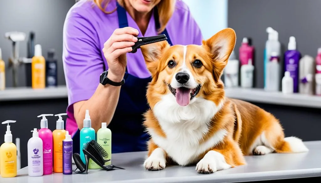 grooming corgi terrier mix
