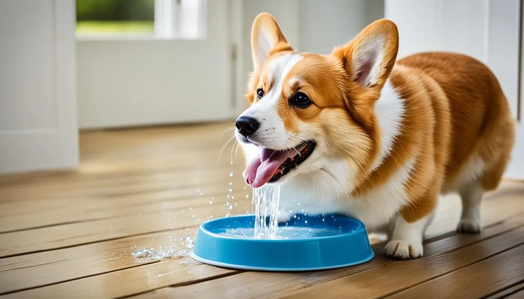 how much water should a corgi drink