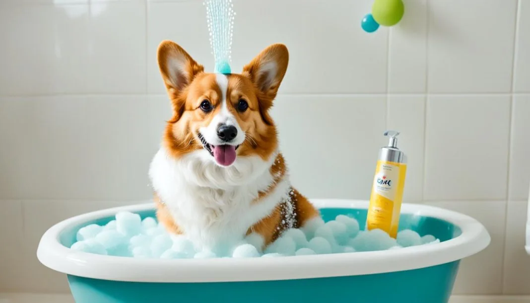how to bathe a corgi