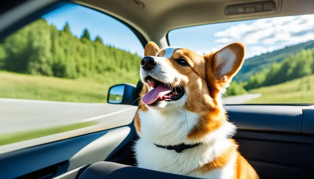 how to calm dog in car
