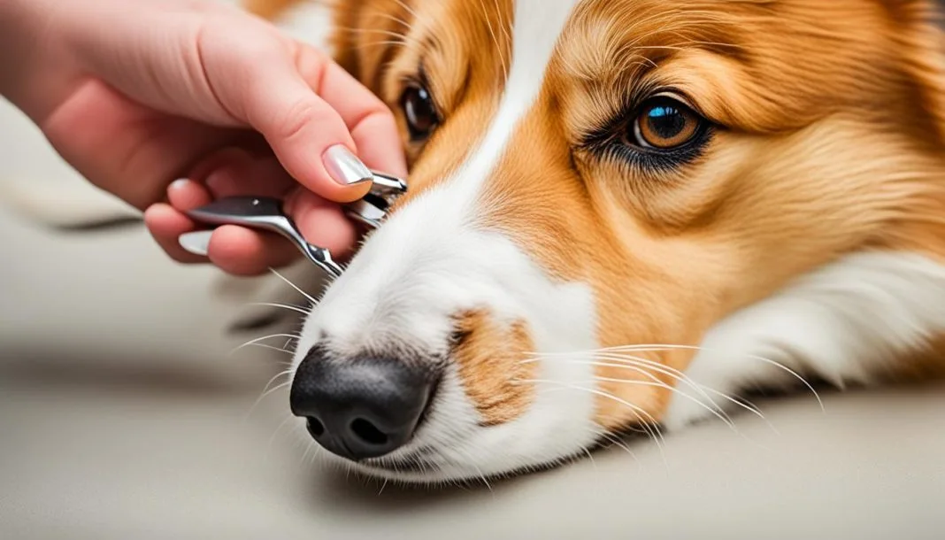 how to clip corgi feet