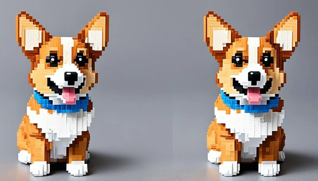 how to i make pixel art corgi