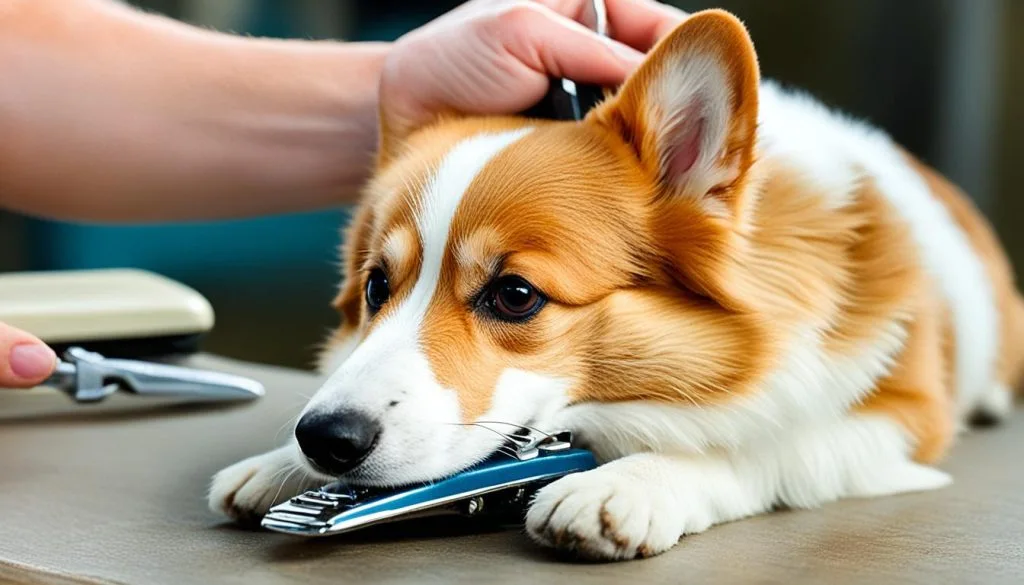trimming corgi nails