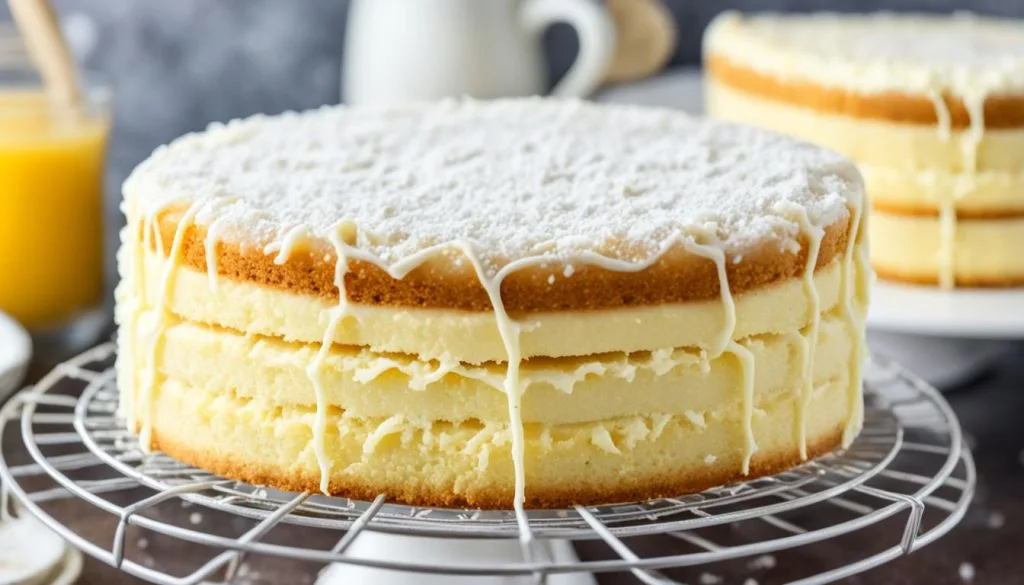 vanilla cake layers