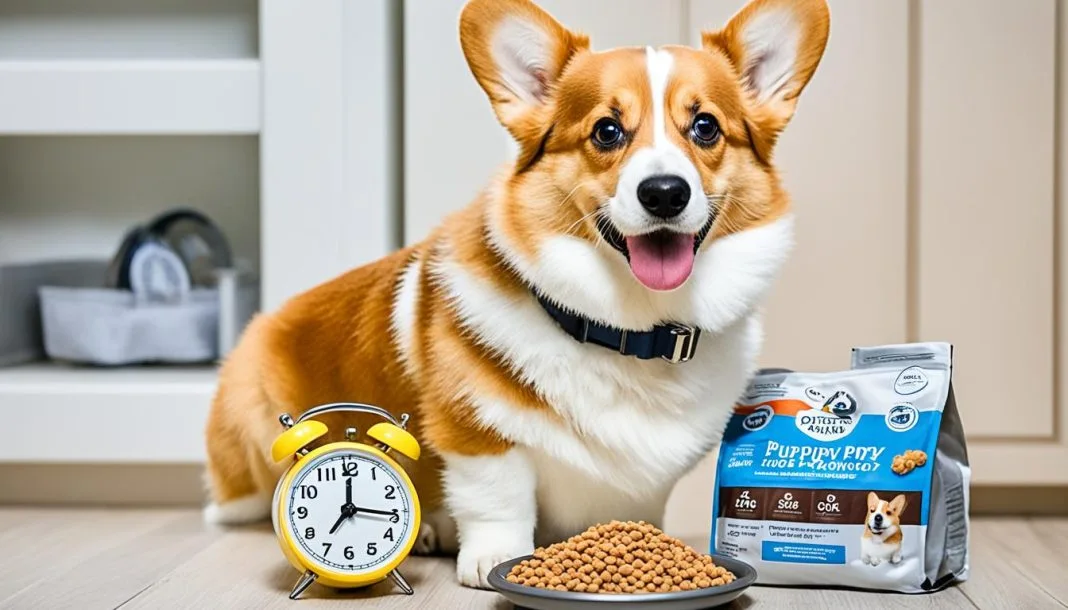 when to switch corgi from puppy food