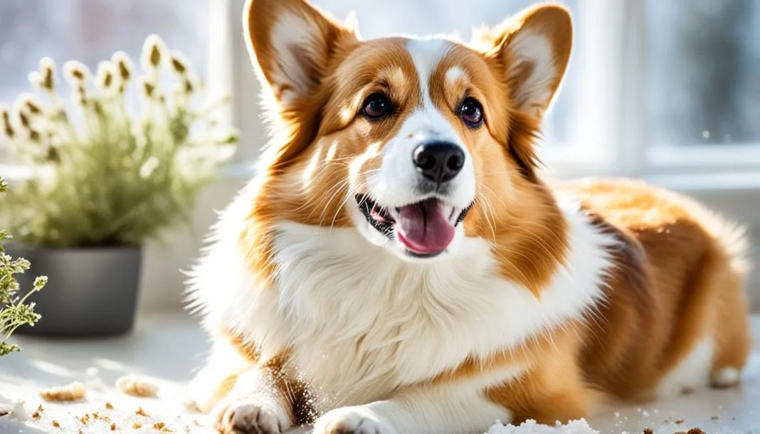 why does my corgi have dandruff