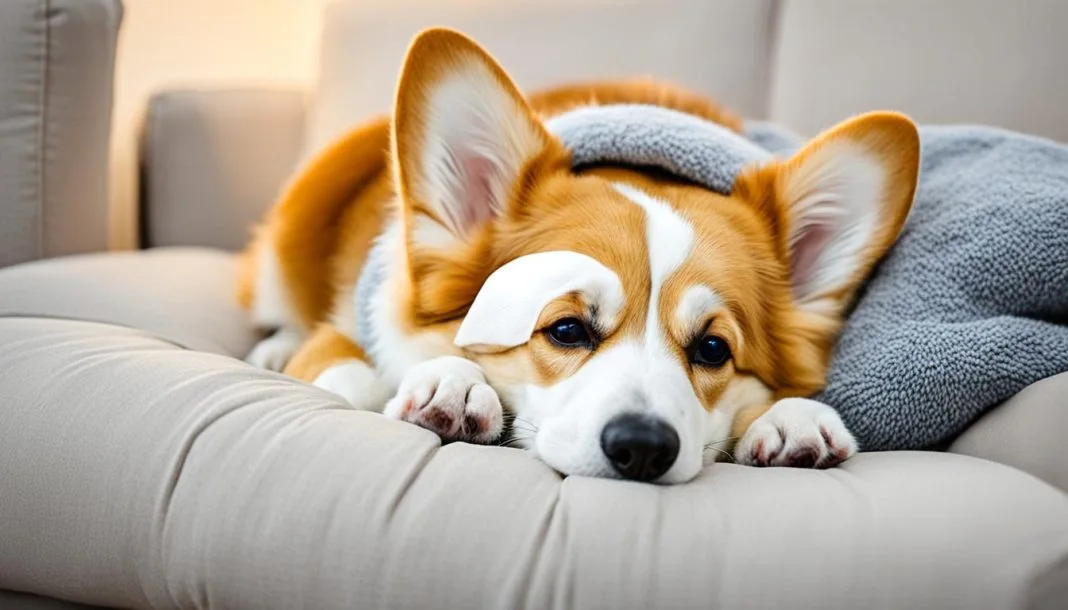 why does my corgi lay where i sleep