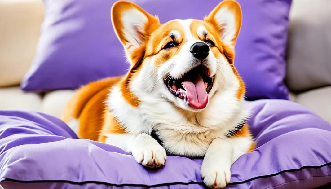 why does my corgi yawn so much
